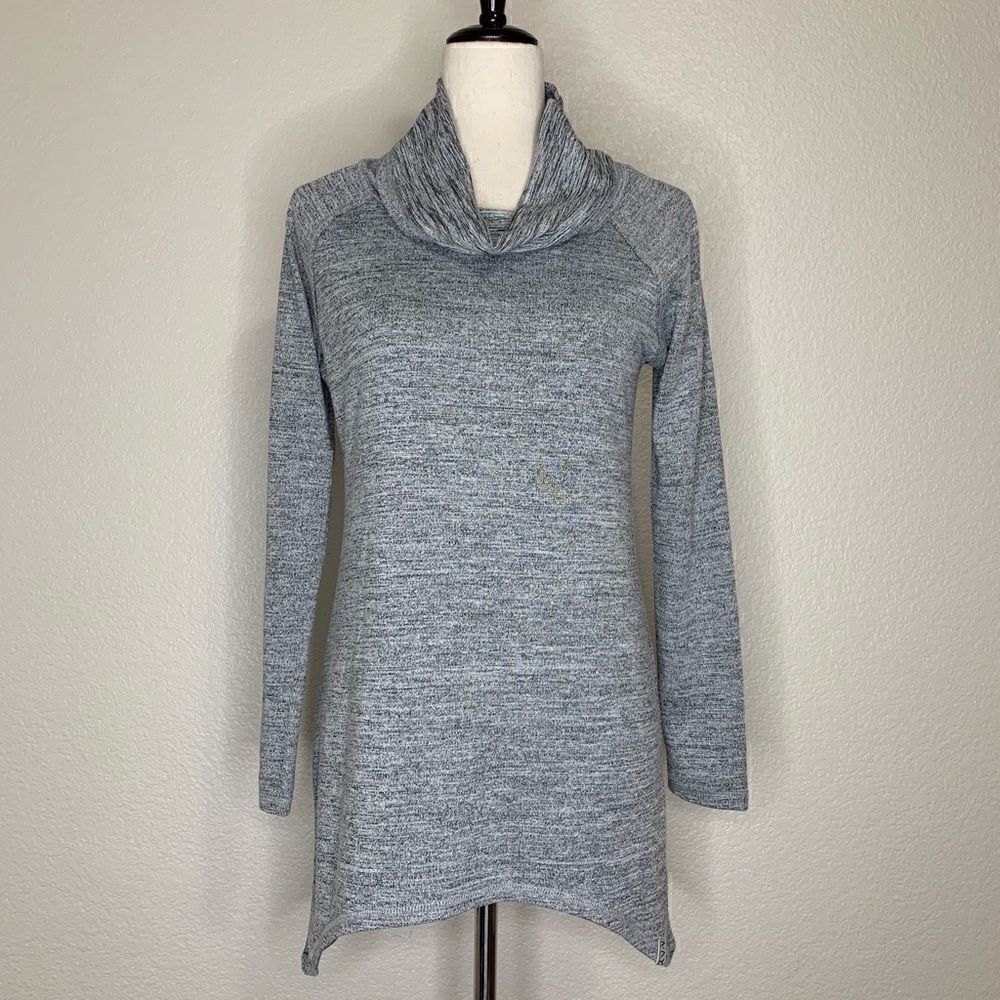 NWOT Marc New York Performance Gray Cowl Neck Long Sleeves Tunic Top, Sz Small
